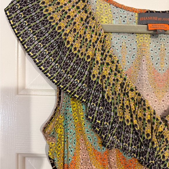 Multicolor Patterned Women's Dress - Picture 4 of 7